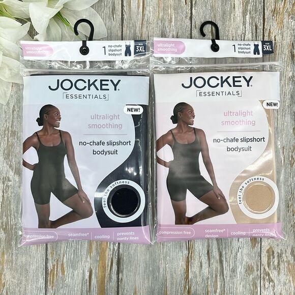 Ultralight Smoothing No-Chafe Slipshort Bodysuit Underwear Size 2-Pack Size 3XL - Picture 1 of 7